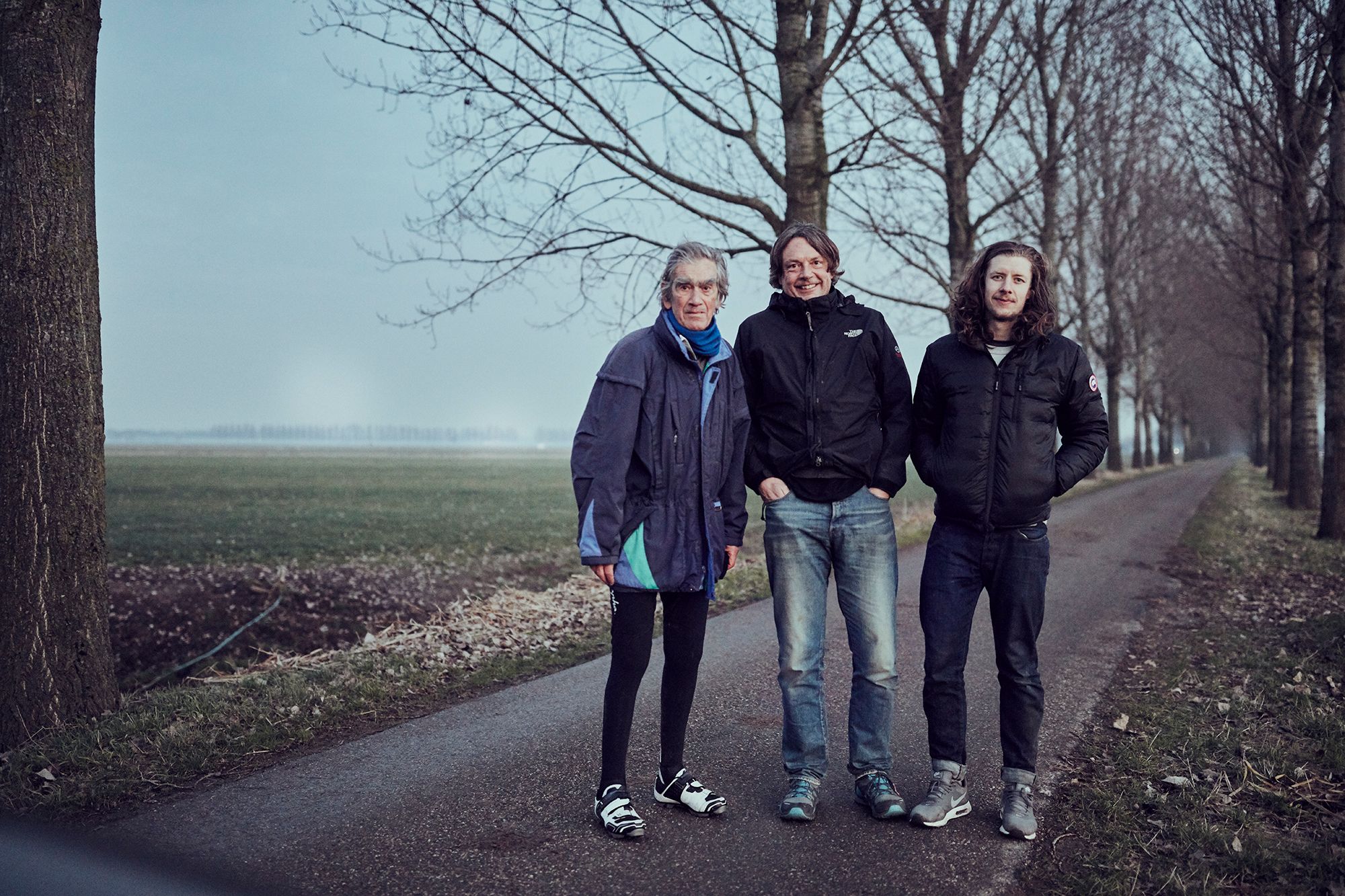 Albert standing with Dan Mawdesley and Ryan Edy