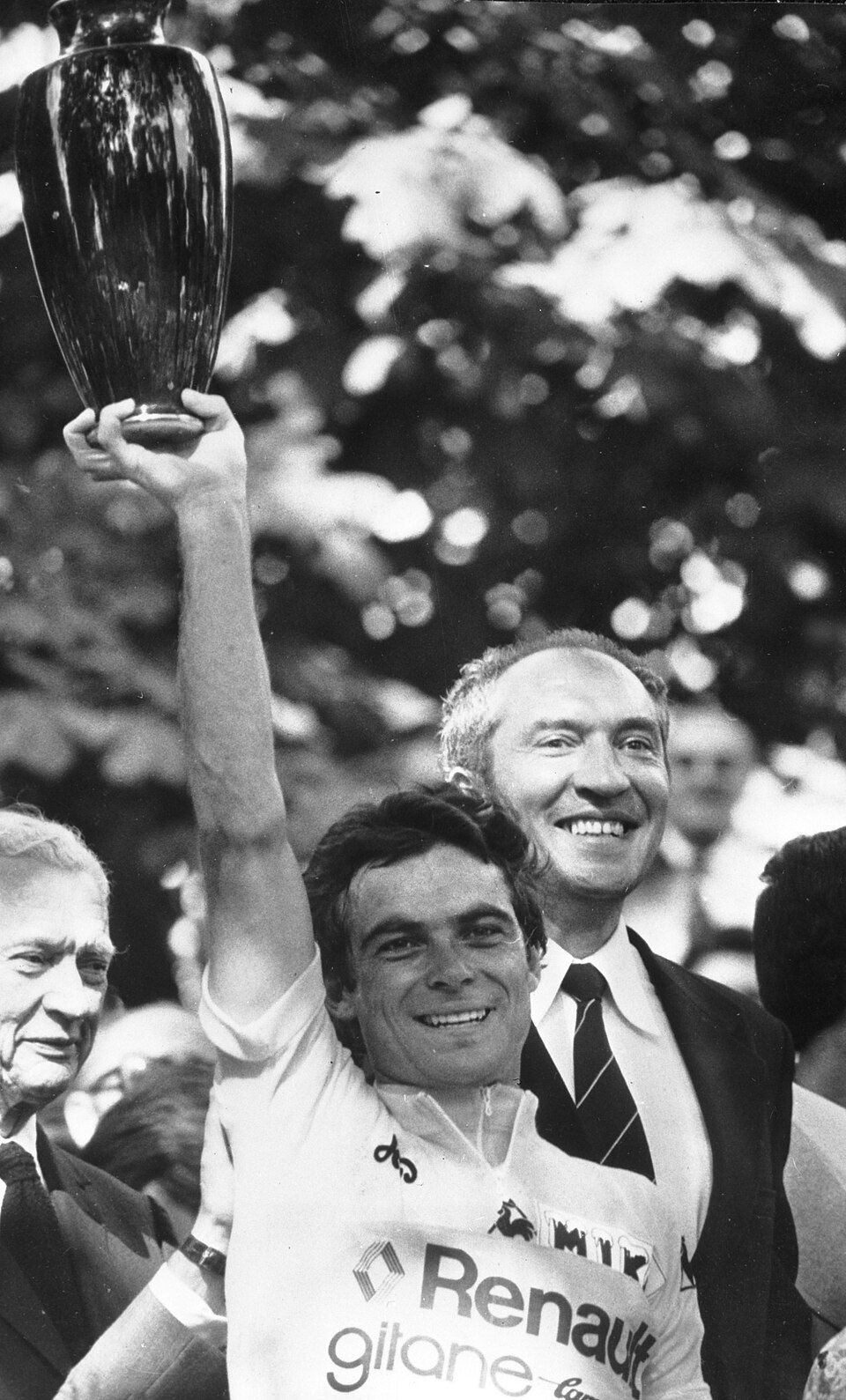 Bernard Hinault after winning the 1978 Tour de France