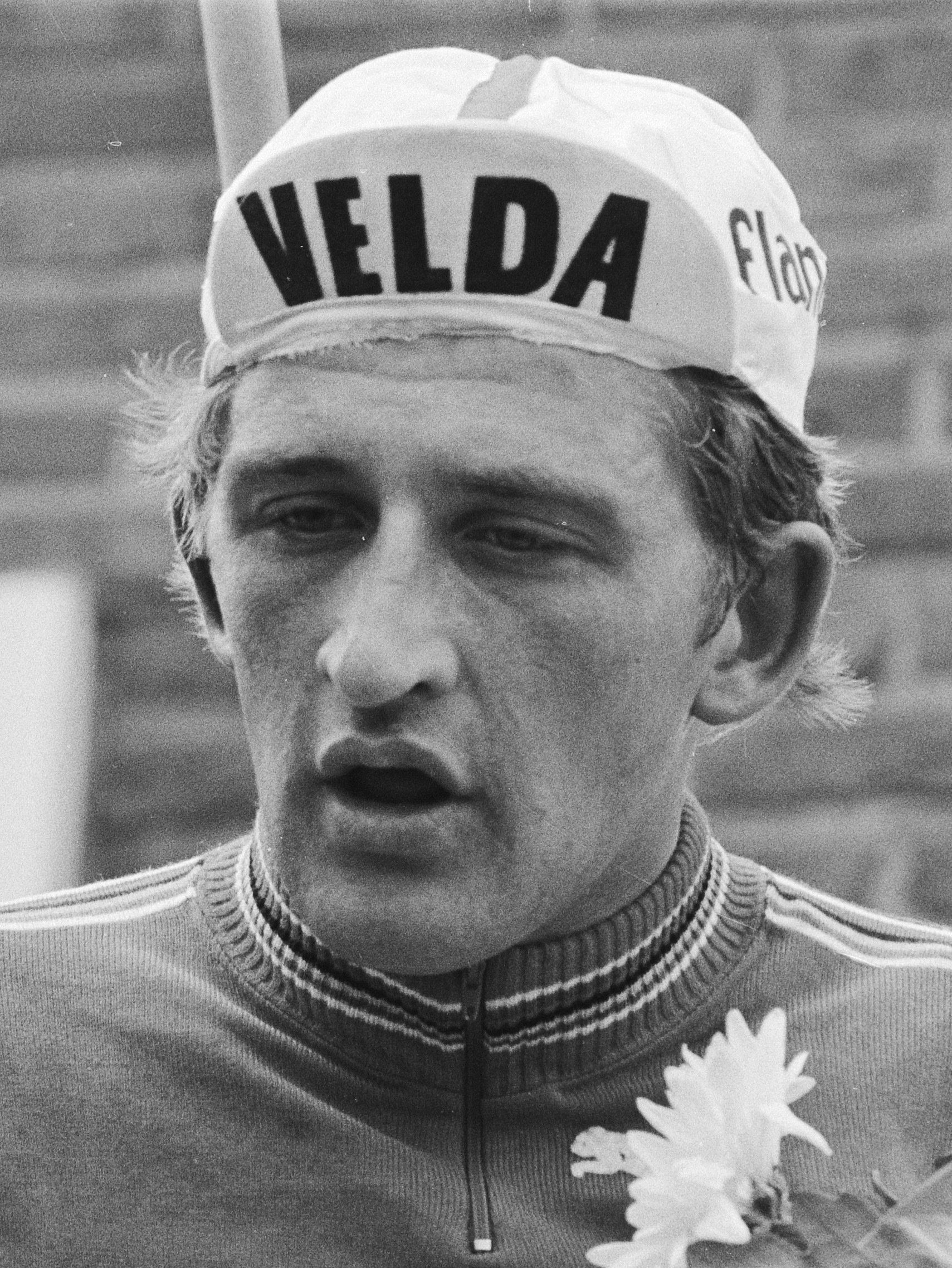 Freddy Maertens med cykelkasket ved Tour de France i 1978.