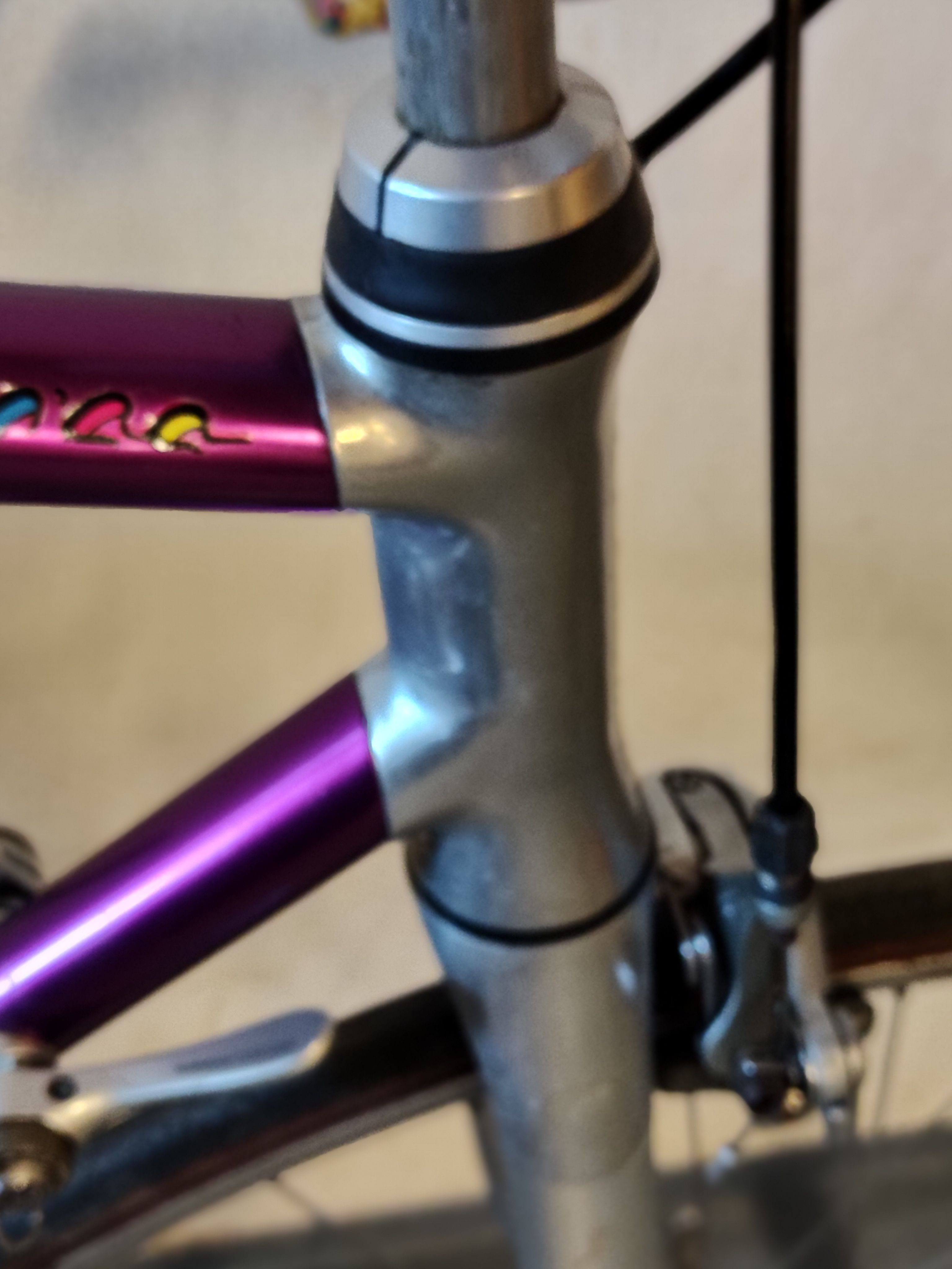 Shaped head tube and bonded oval tubes on the Vitus 992