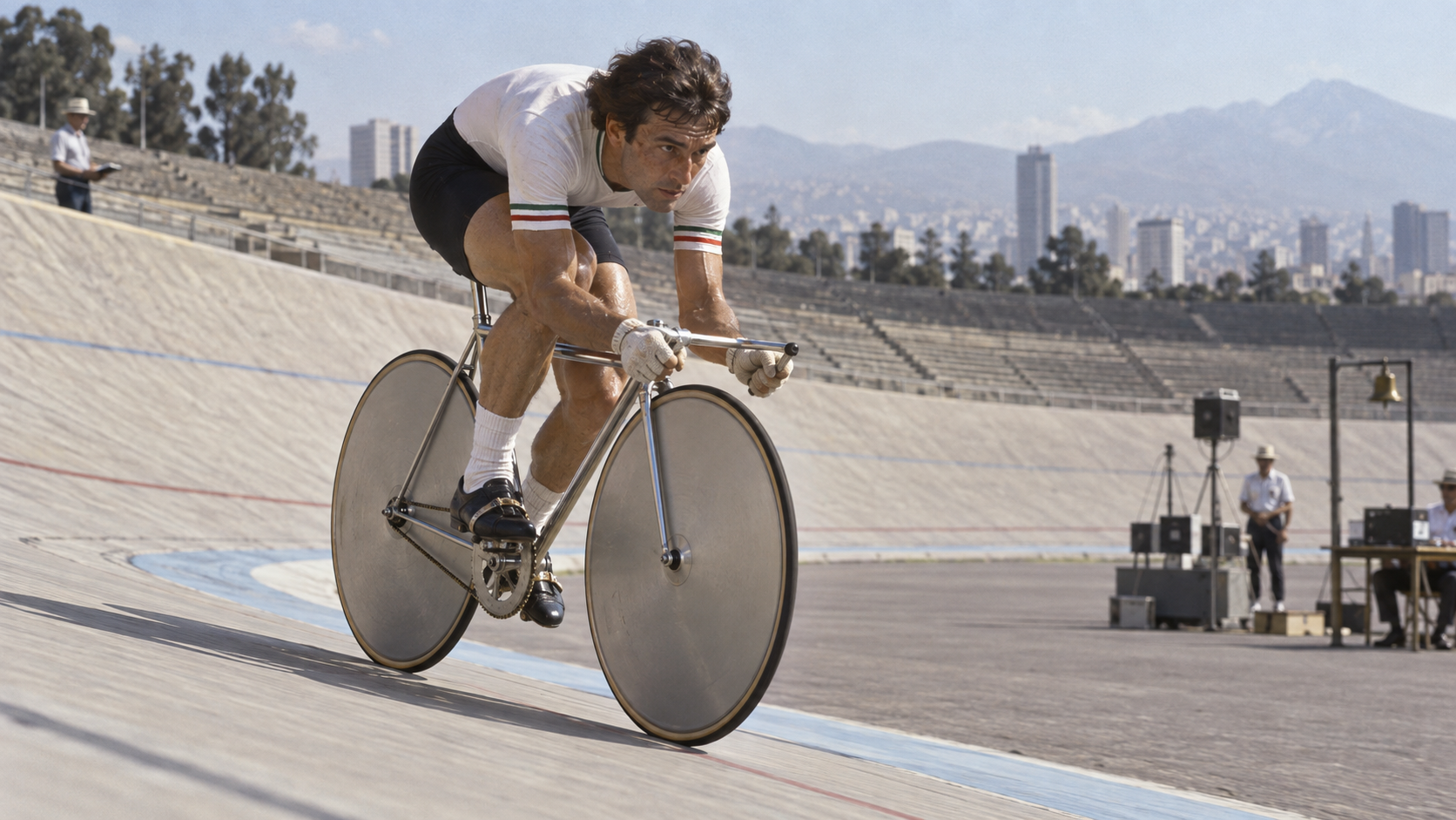 Billede til historien When Moser rode 51.151 kilometres in an hour