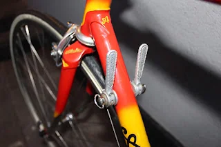 Friction levers on the down tube