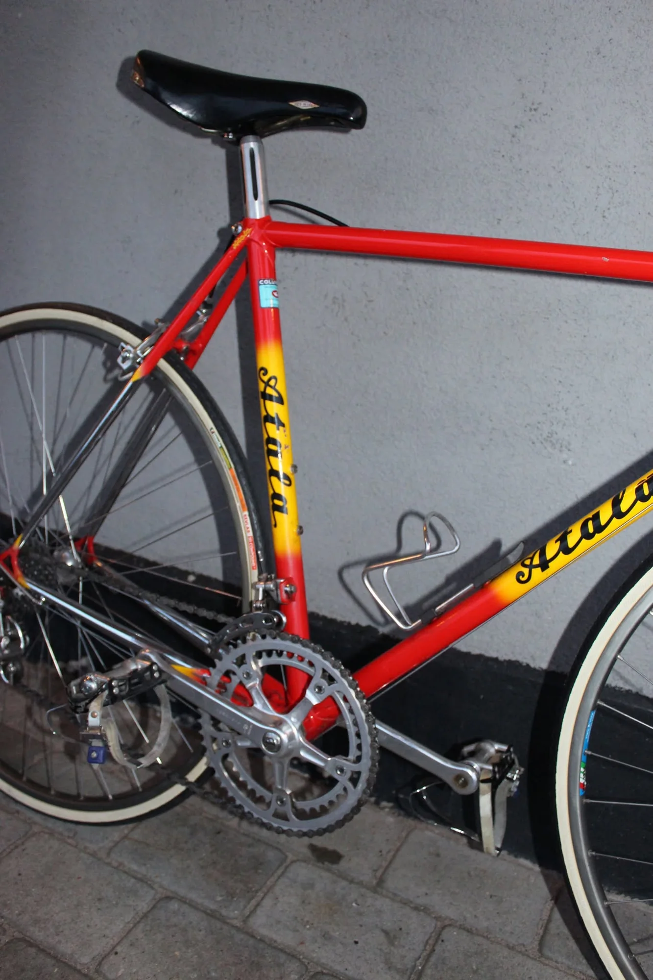 Frame and Campagnolo Nuovo Record gears of the Atala Sanremo